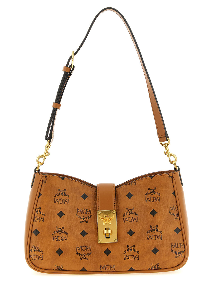 Mcm Tracy Shoulder Bag — Cognac