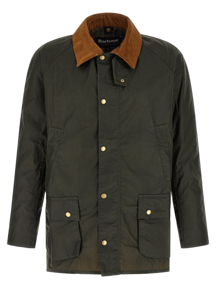 Ashby jacket Green Waxed Cotton Down Jacket, Parka, Casual