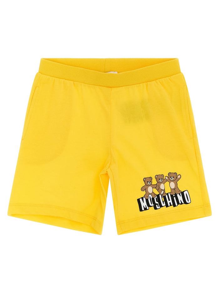Moschino Teddy Bear T-shirt + bermuda suits Yellow Cotton Dress