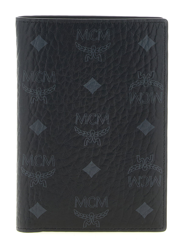 Mcm Ottomar Passport Holder — Black