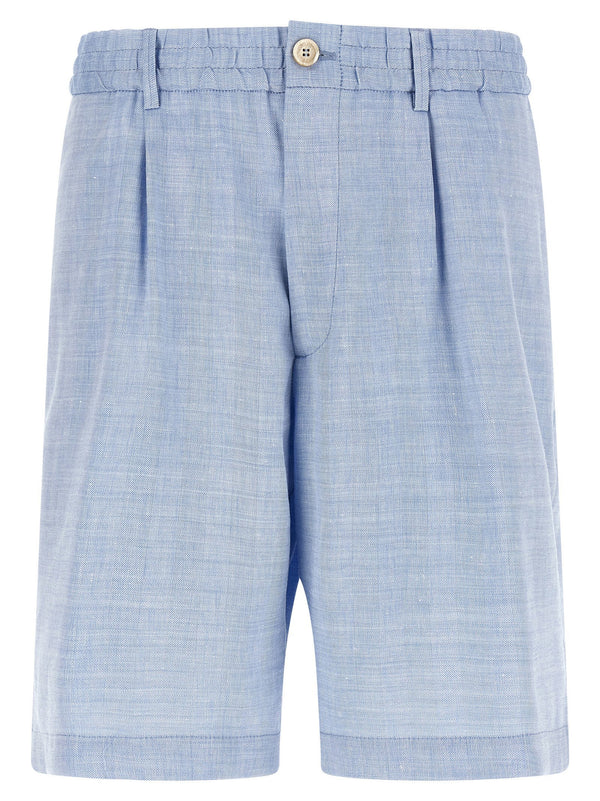 Brunello Cucinelli Chevron Bermuda Shorts