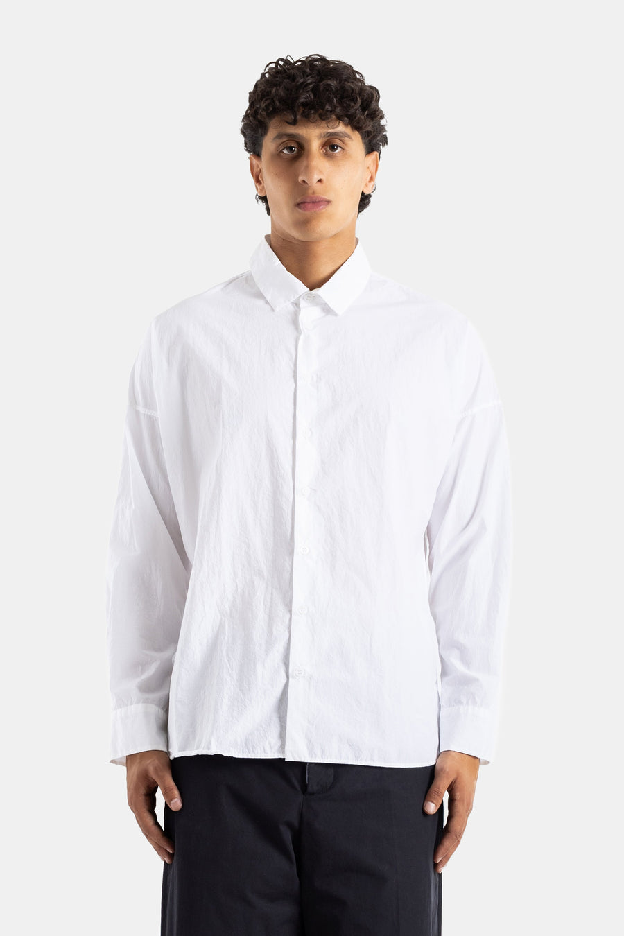 Bergfabel Cotton poplin shirt in white