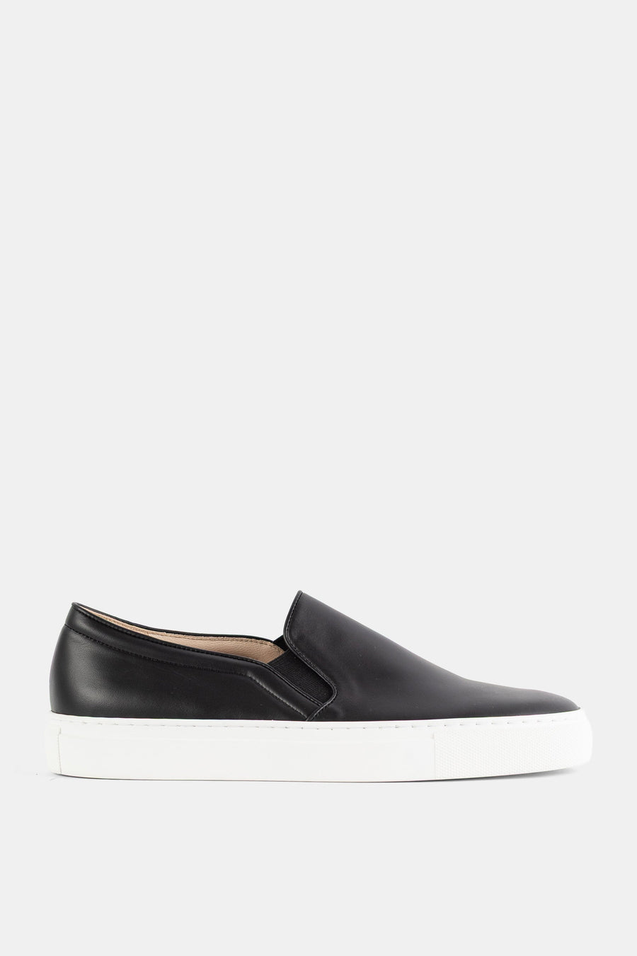 Brightway Nappa leather upper slip-on sneaker in black