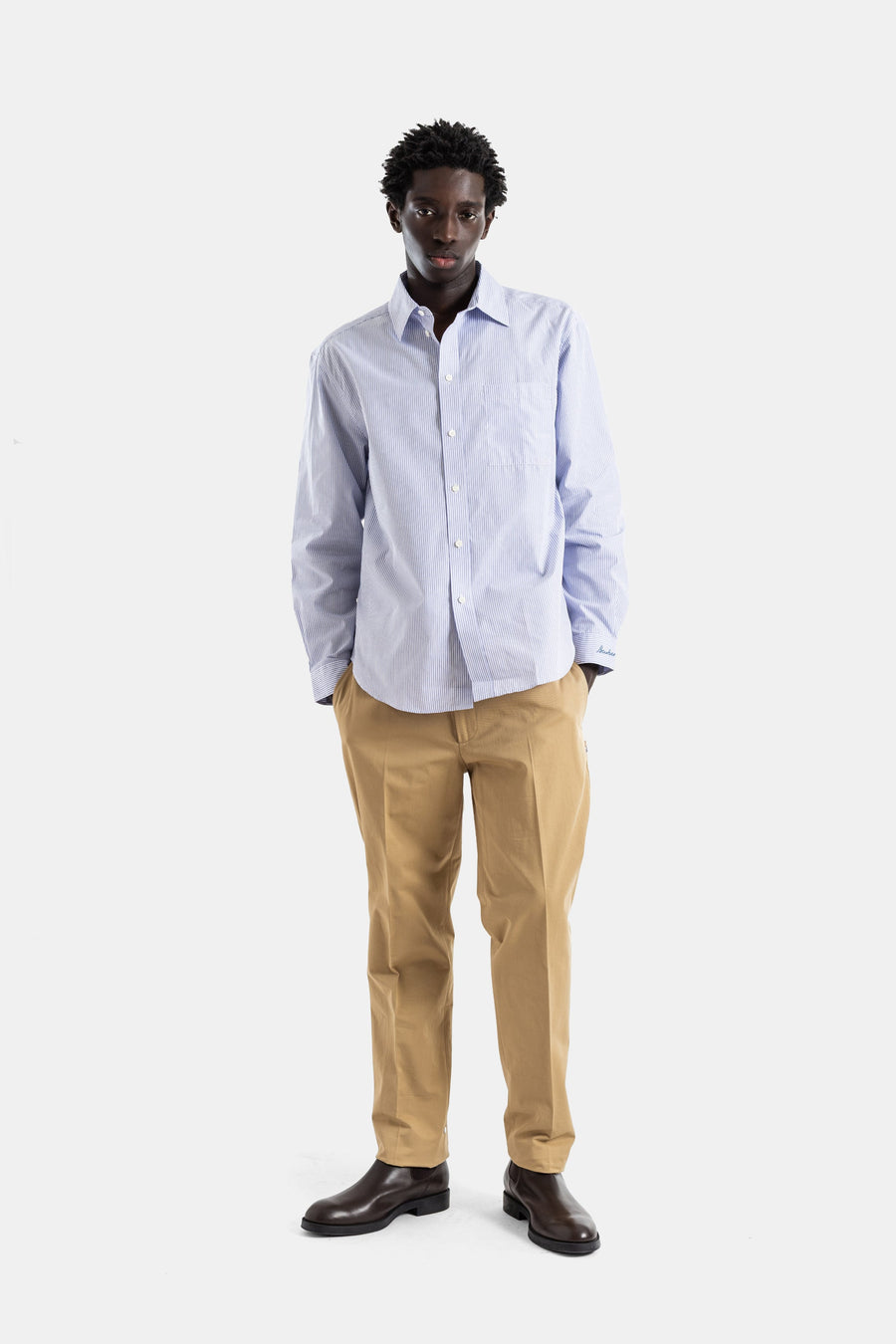 Burberry Cotton poplin shirt in blue