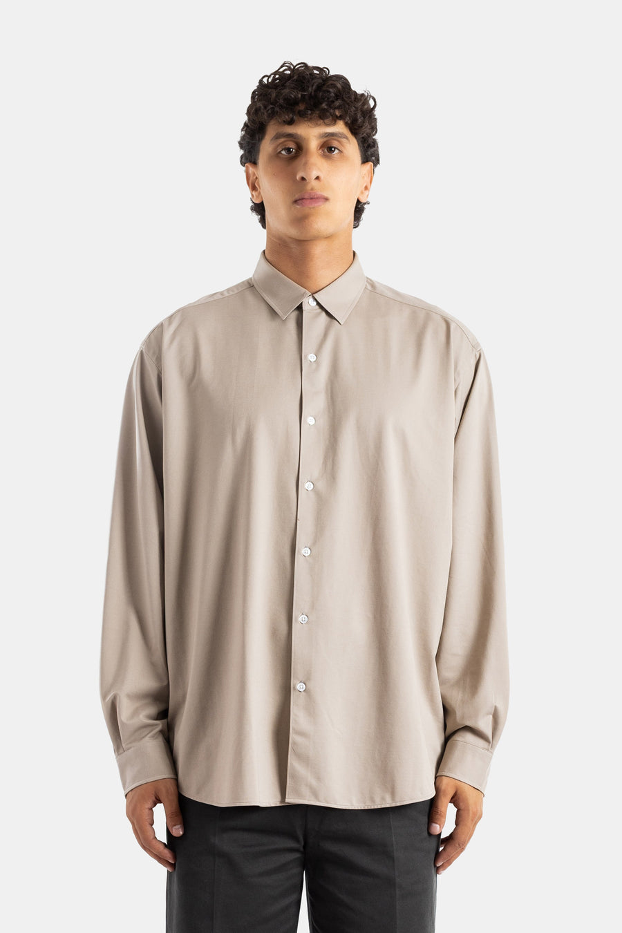Kanemasa Phil. Cotton jersey shirt in beige