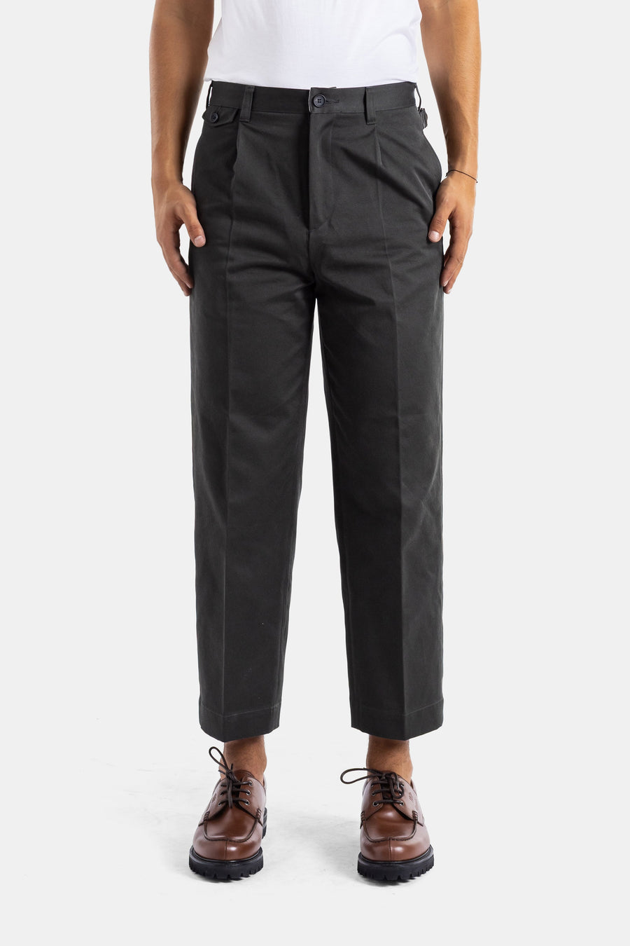 Momotaro West Point cotton trousers in black