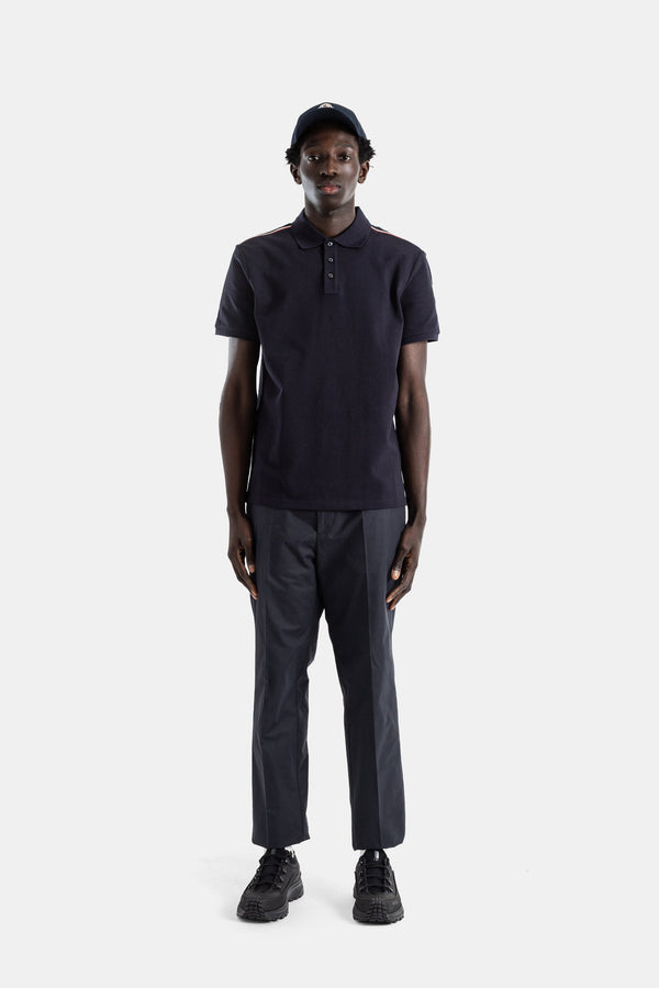 Moncler Cotton piqué polo in navy