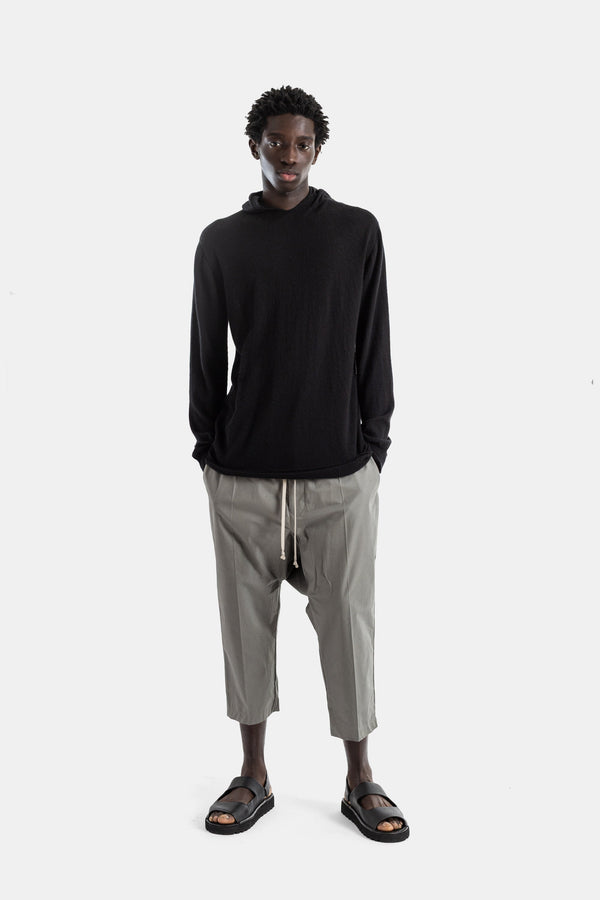 Rick Owens Virgin wool hoodie in black