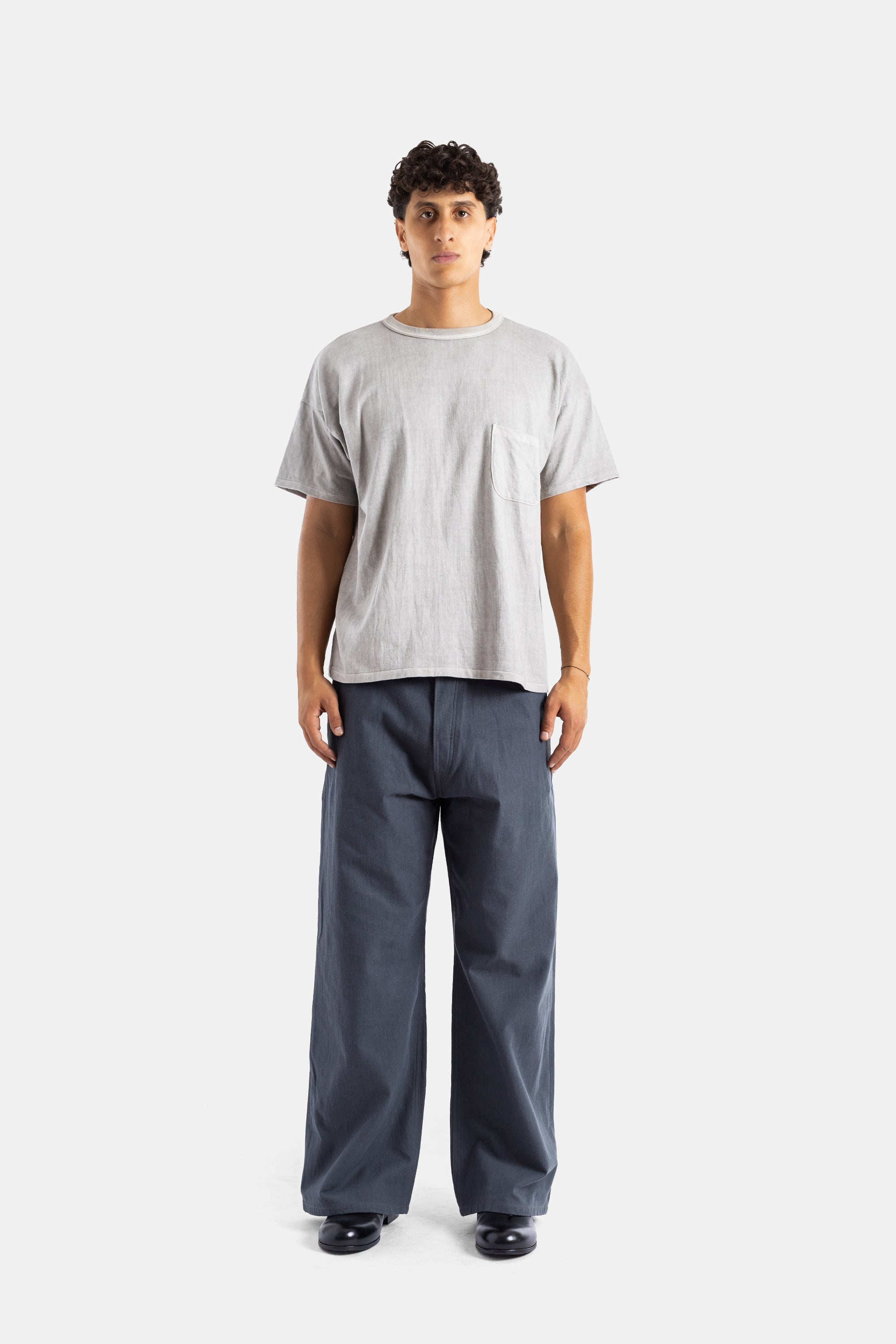 Pearl Grey Cotton Pocket T-Shirt Beige T-shirts