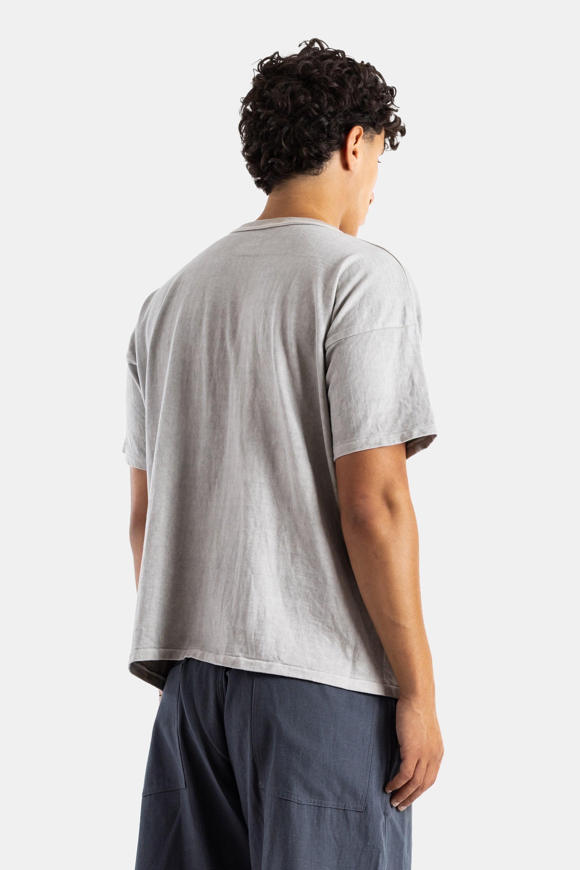 Pearl Grey Cotton Pocket T-Shirt T-shirts