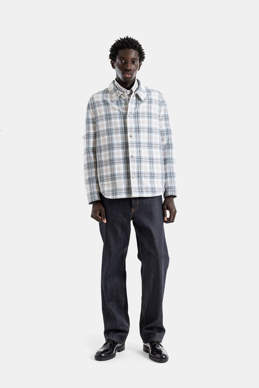 Thom Browne Cotton jacket-shirt in blue