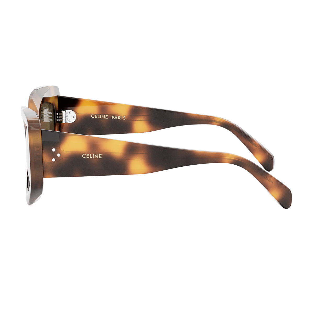 Celine CL40277I 3 Dots 53E Havana Marrone Acetate Occhiali Da Sole