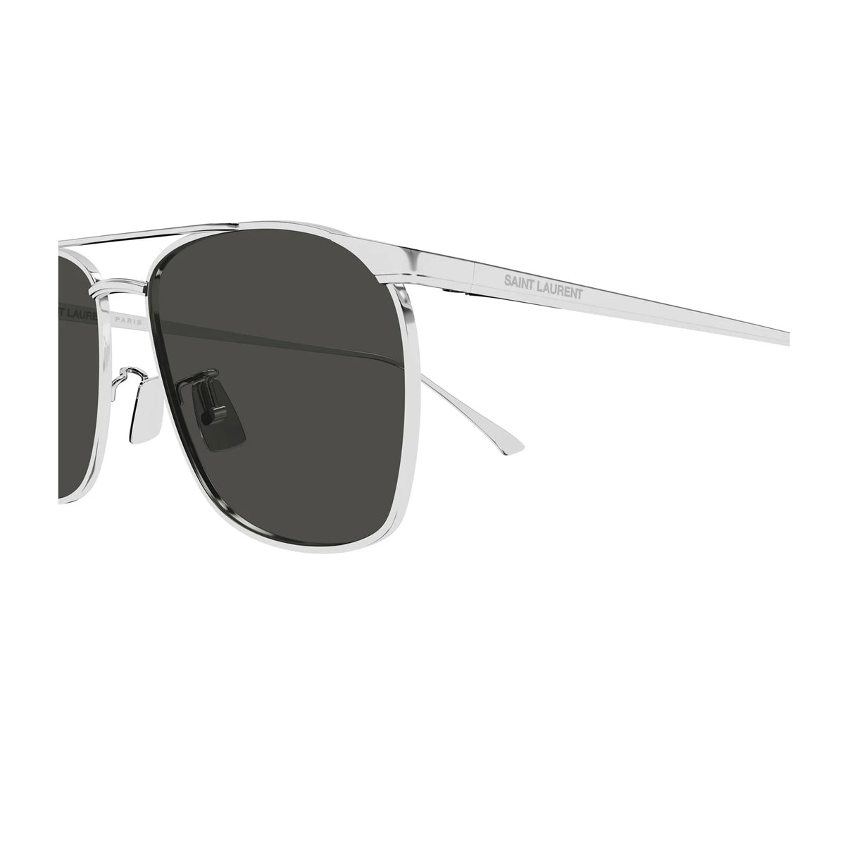 Saint Laurent SL 796 Vincent Linea Logo 002 Silver Grey Argento Metal Occhiali Da Sole