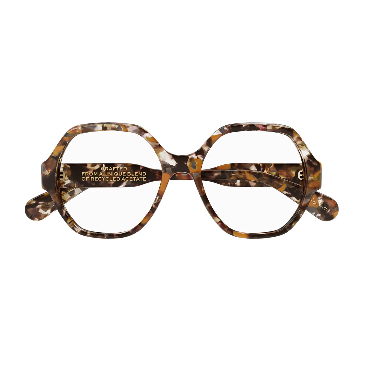 CH0189O 003 Arancione Recycled Acetate Occhiali Vista