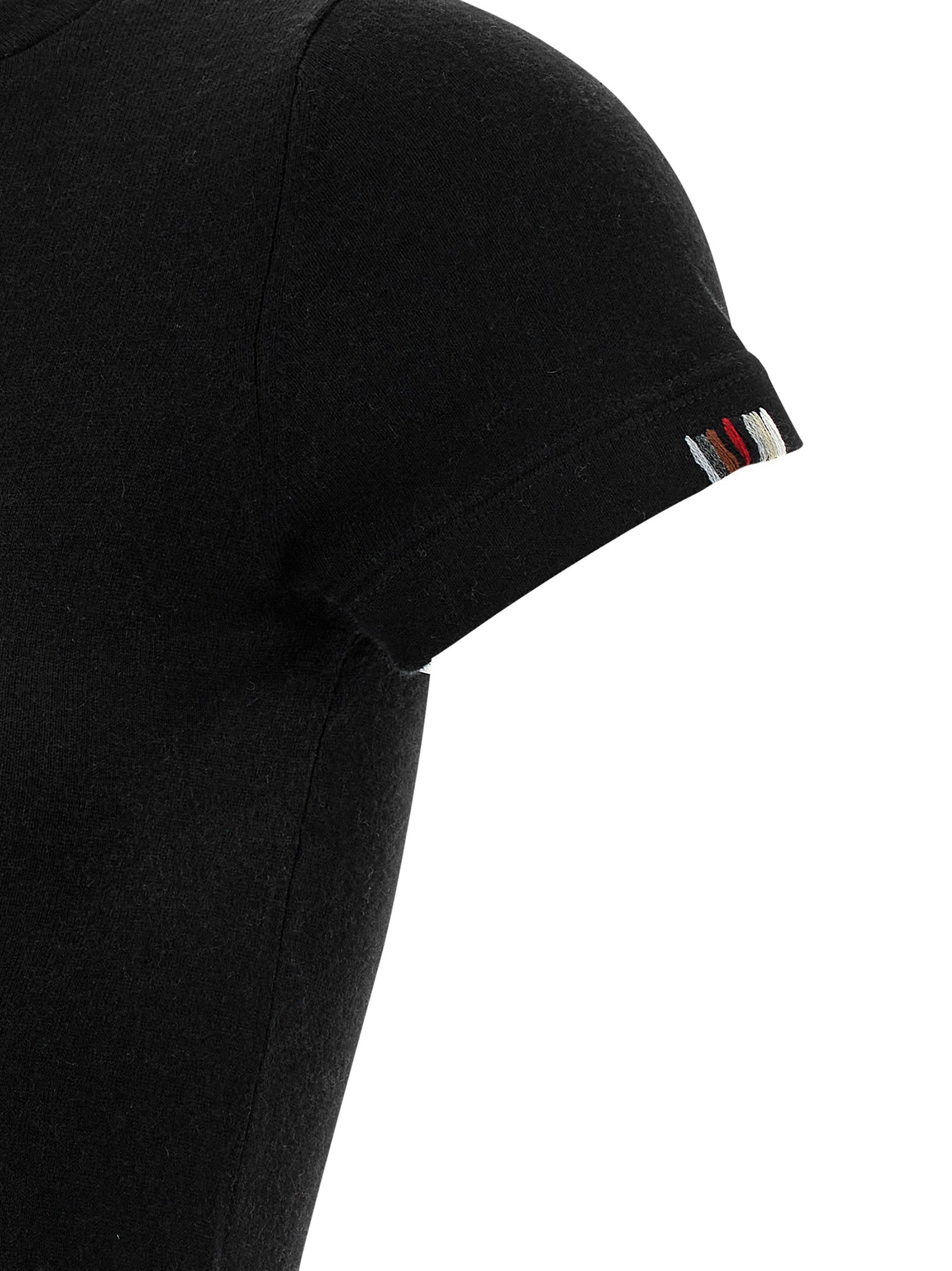 N°292 America T-Shirt Black Cotton Cachemire