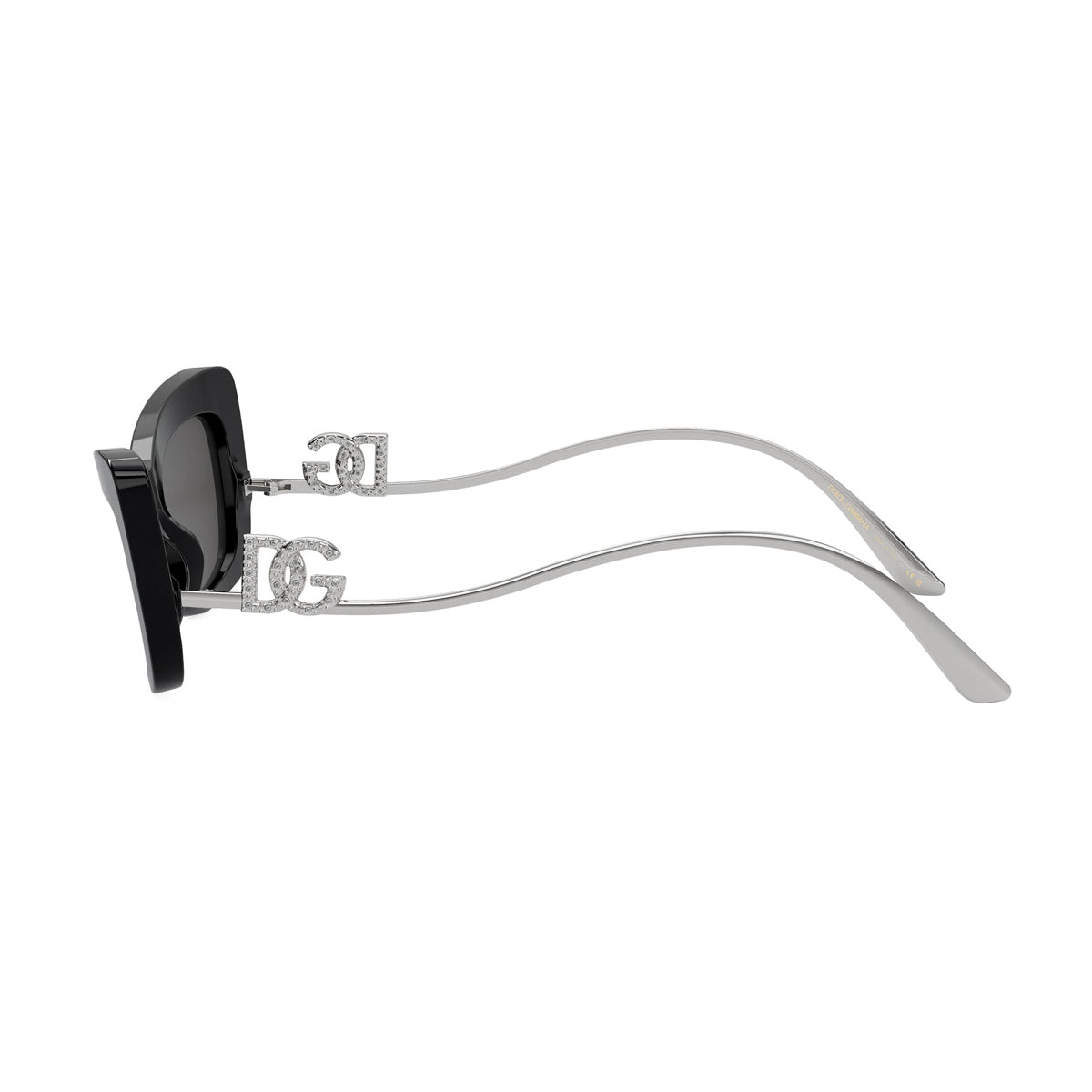 DG4467B Linea DG Crystal 501-87 Black Nero Acetate/metal Occhiali Sole