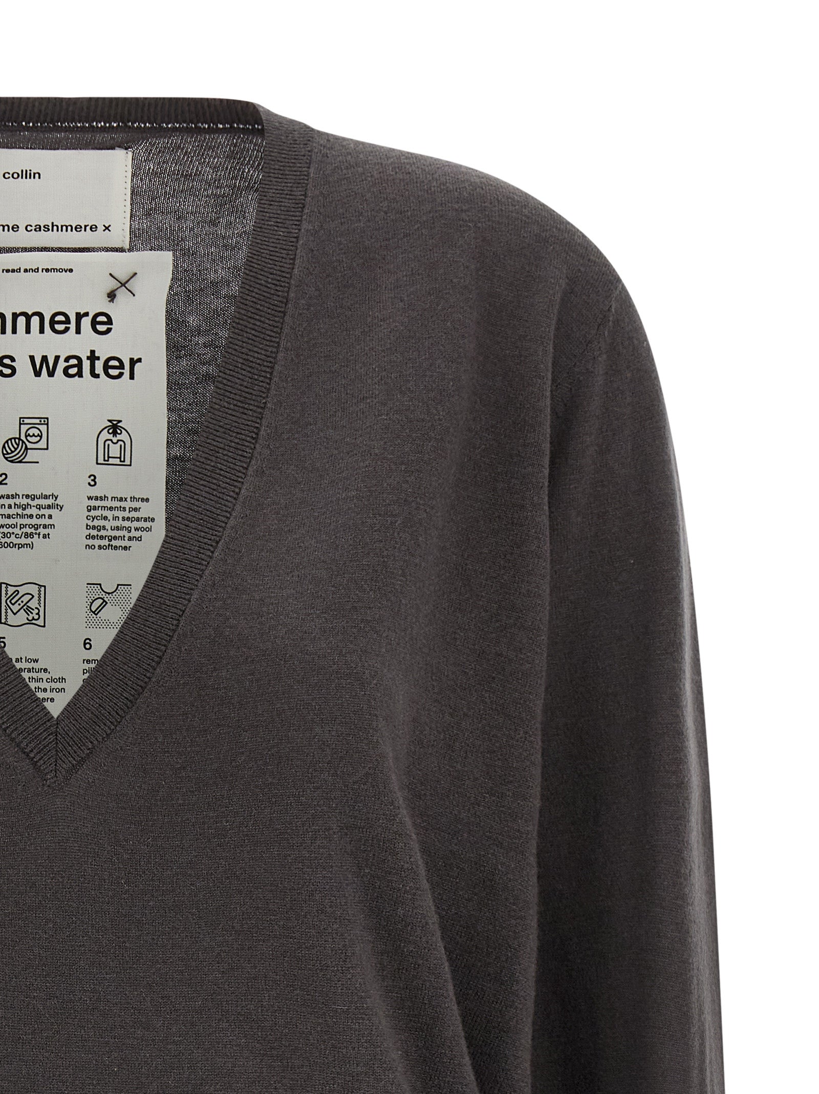 N°467 Collin sweater Brown Merino Wool Cachemire Sweater, Cardigans