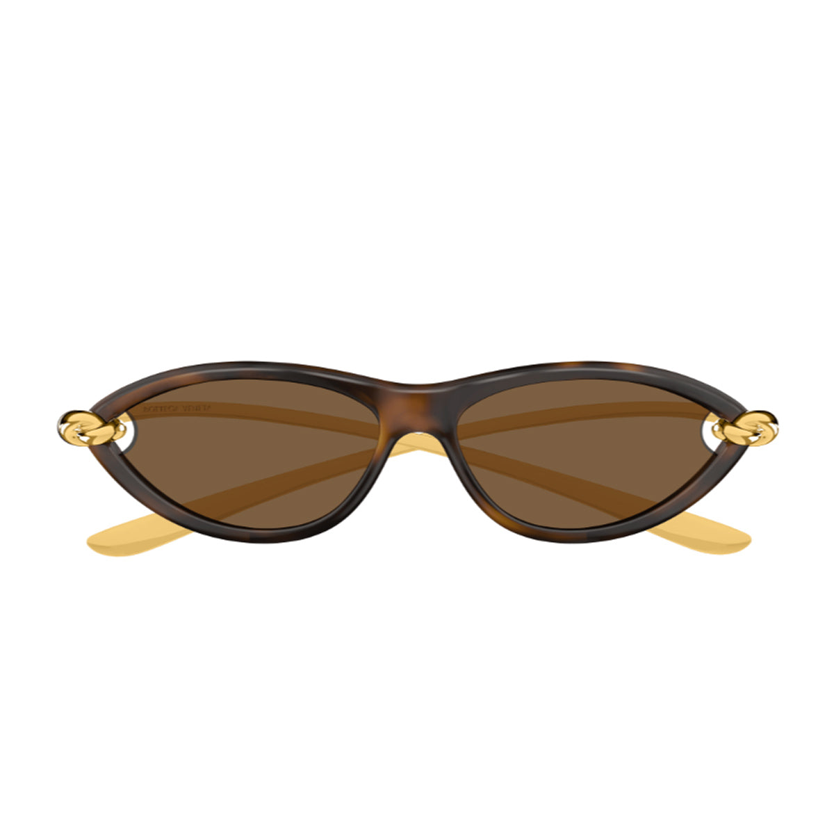 Bottega Veneta BV1390S Signature Icons 002 Havana Gold Brown Injected/metal Occhiali Da Sole