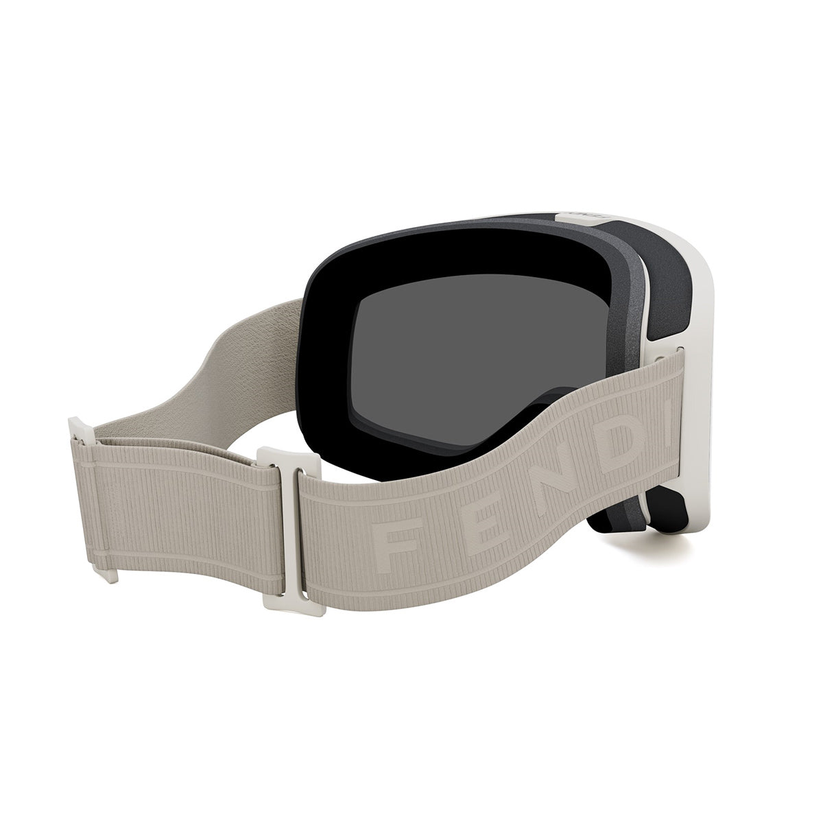Fendi FE40152U Ski Mask 20C Grigio-Bianco Injected Occhiali Da Sole