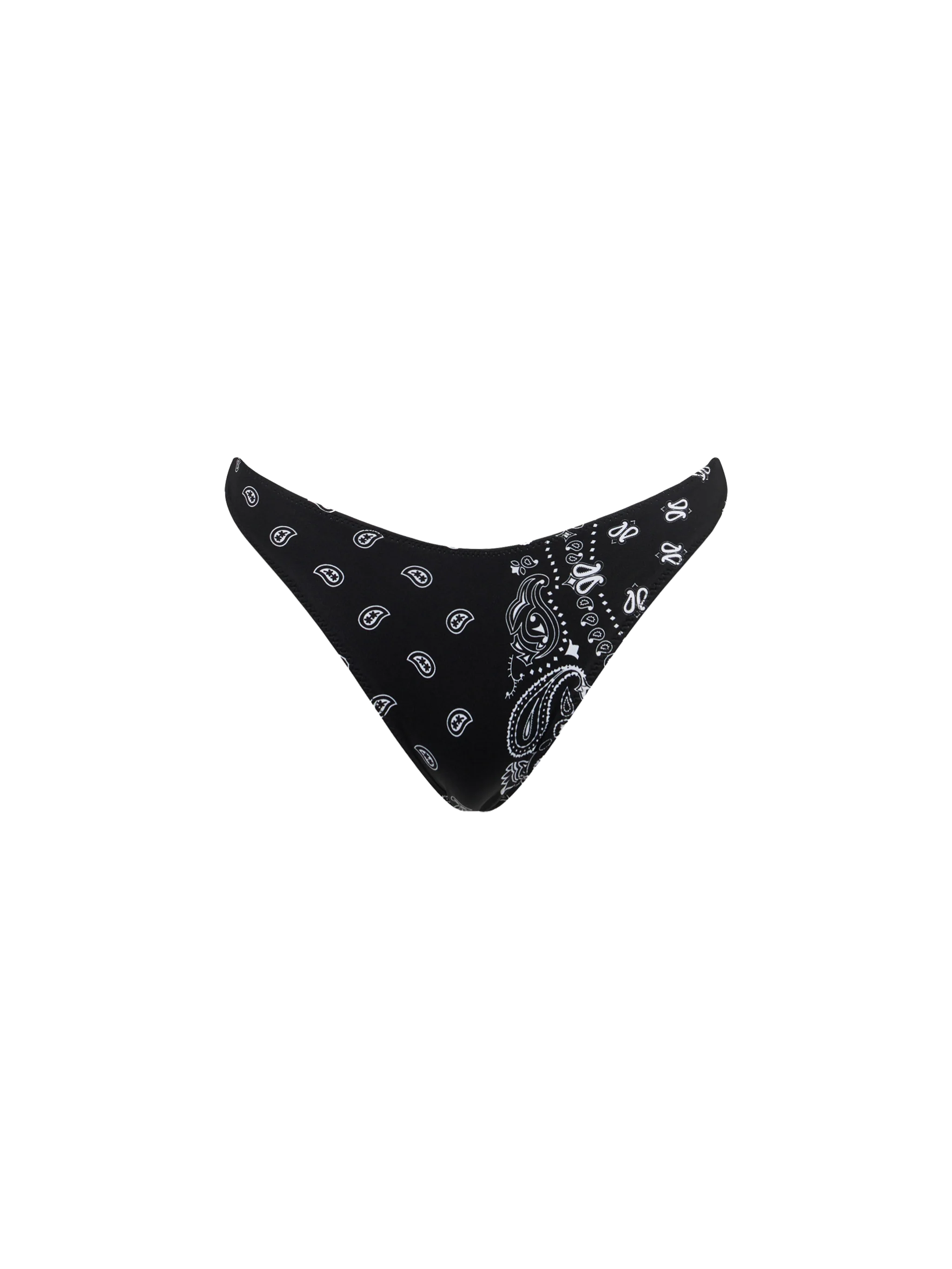 Black Naomi Cheeky Swim Briefs With Bandana Print Bottom
