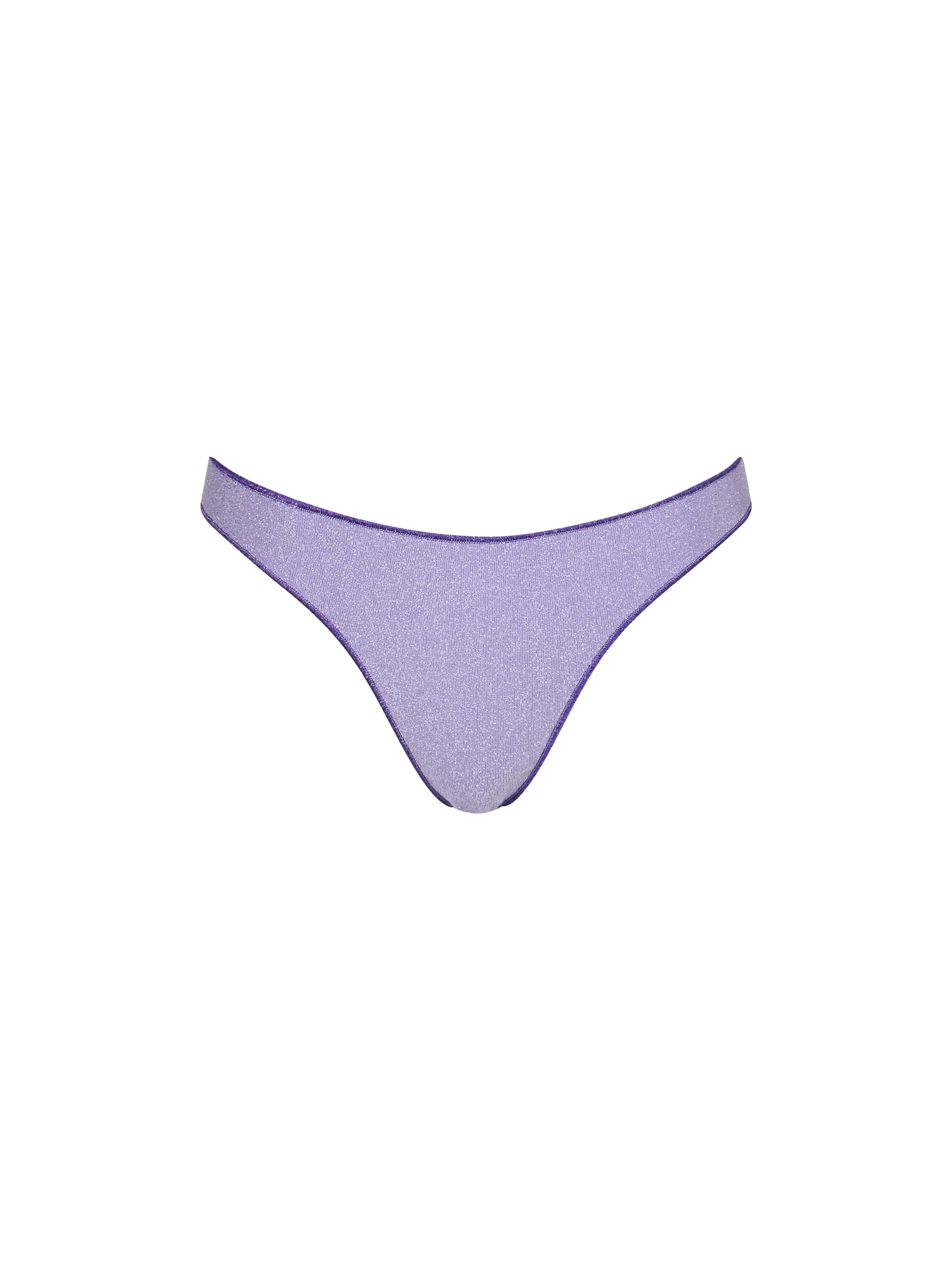 Lilac Naomi Lurex Cheeky Swim Briefs Pink Bottom