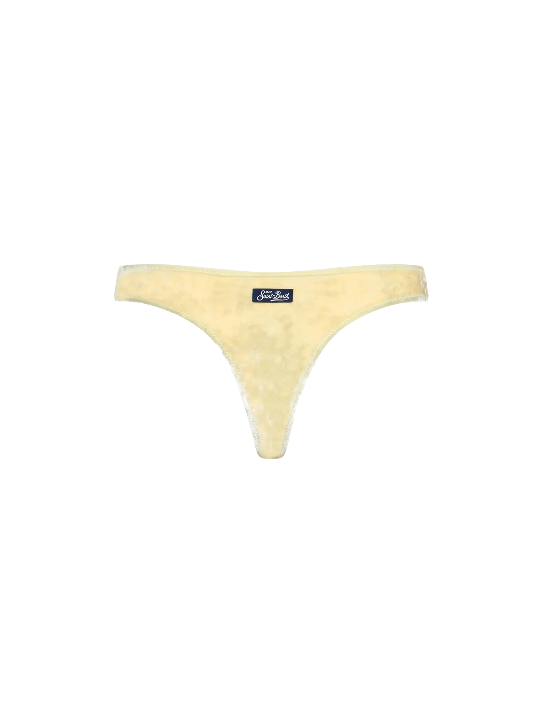 Naomi Yellow Chenille Cheeky Swim Briefs Bottom