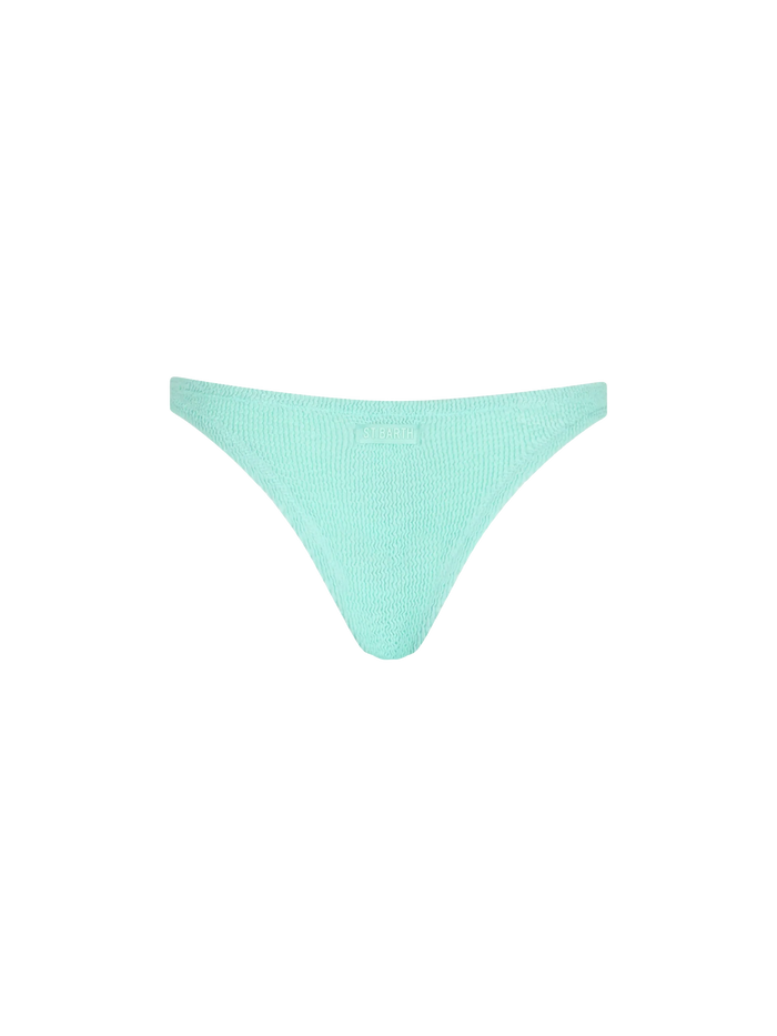 Sage Green Naomi Cheeky Crinkle Swim Briefs Bottom