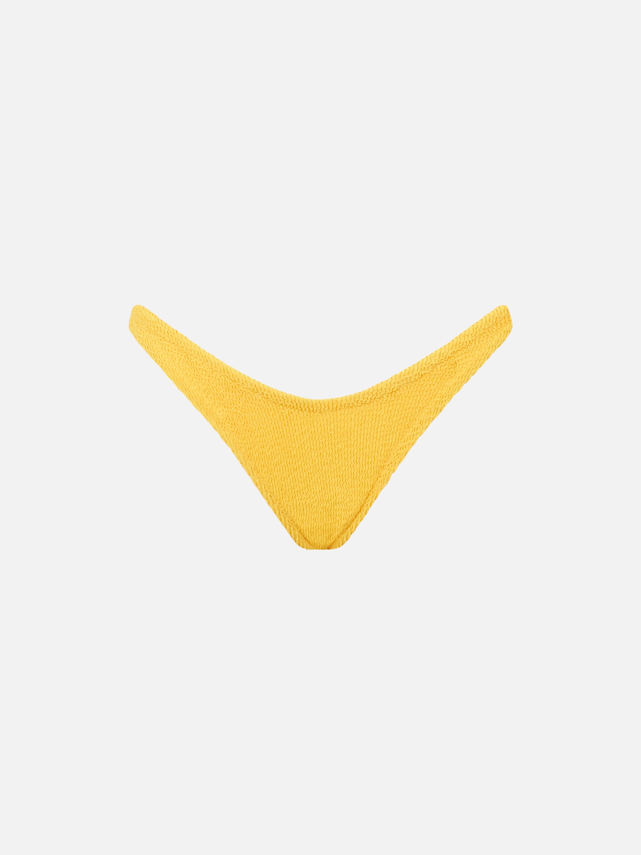 Slip Mare Naomi Tessuto Crinkle Giallo Tinta Unita Yellow Bottom