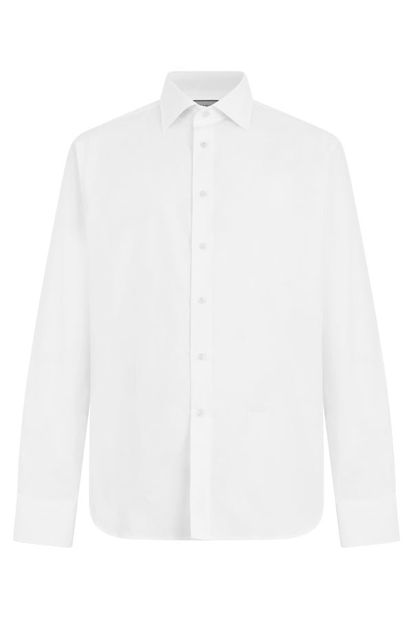 Shirt Long-Sleeved Cotton White