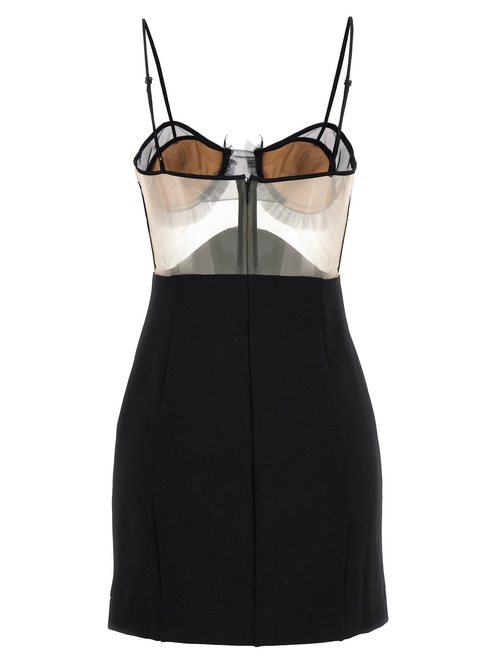 Explosive Flower Bra dress Black Viscose Polyester Elastane