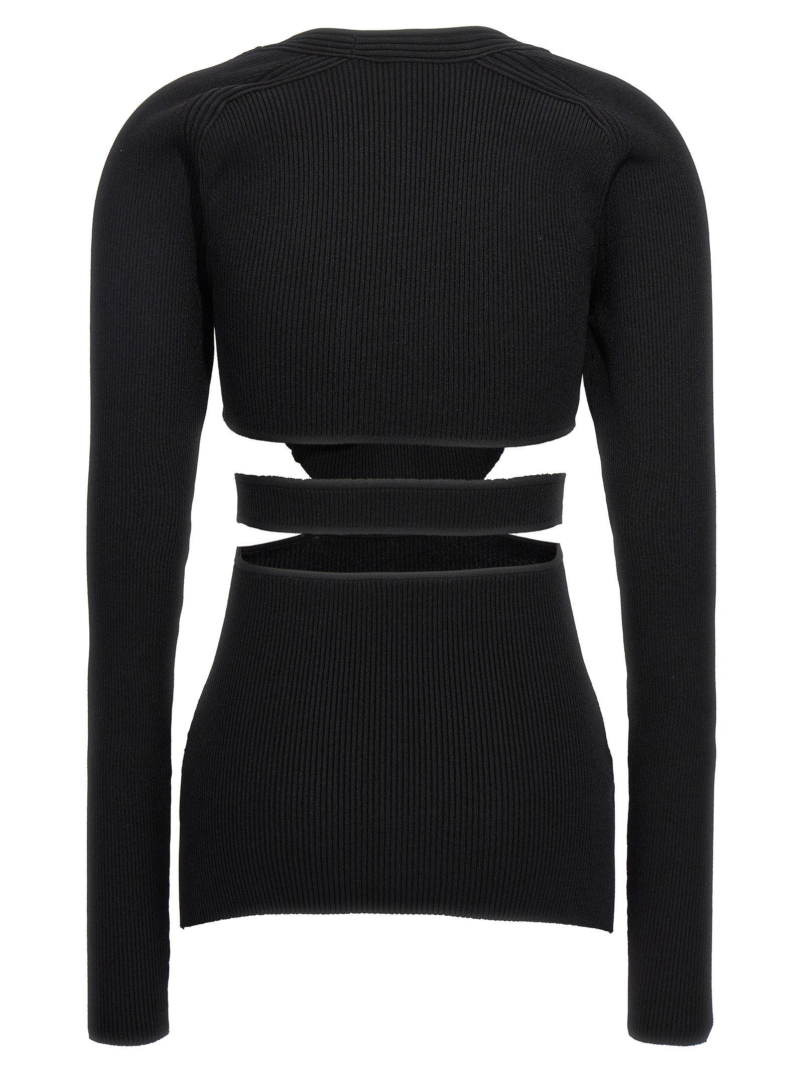 Cut-out sweater Black Viscose Sweater, Cardigans