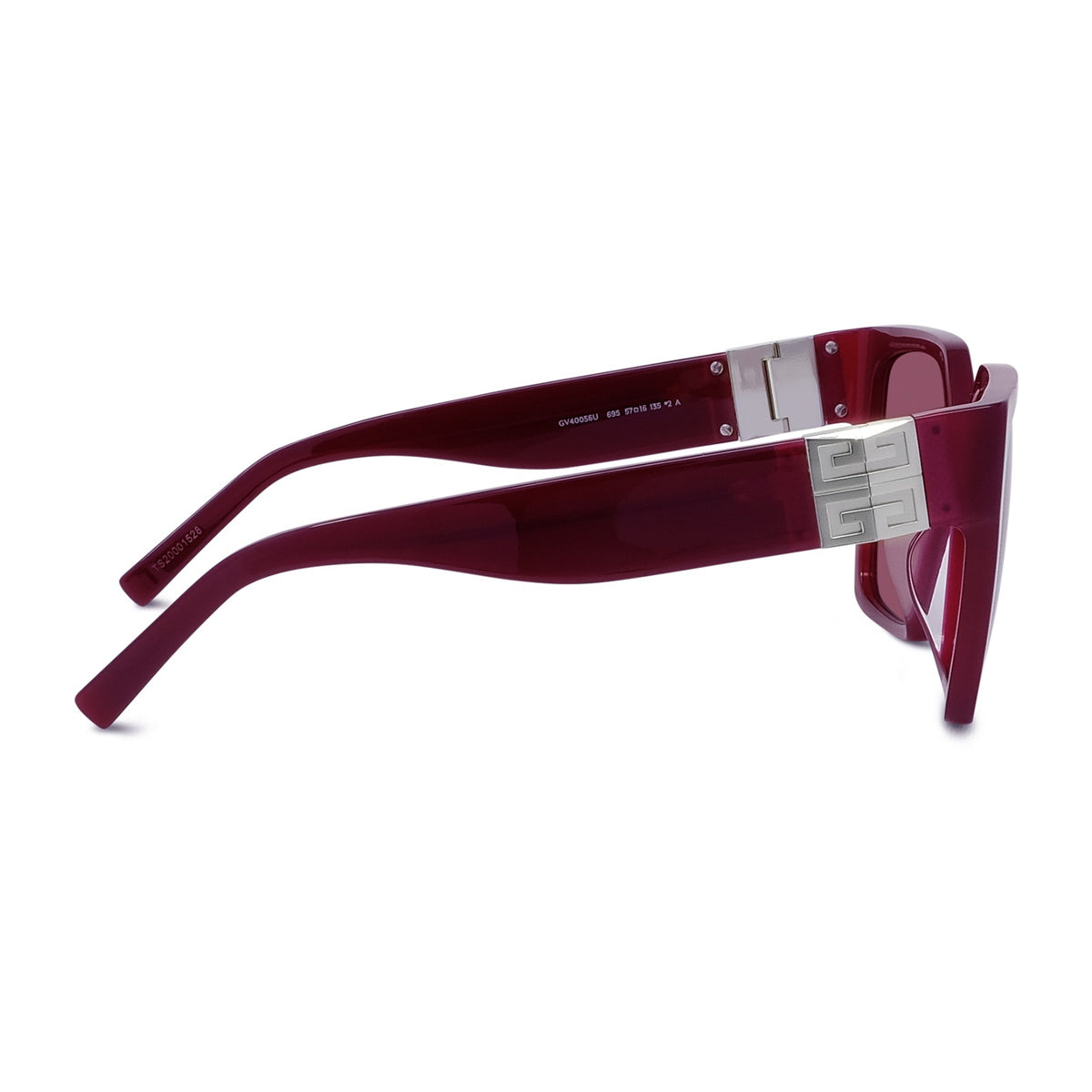 Givenchy GV40056U 4G 69s Bordeaux Rosso Acetate Occhiali Da Sole