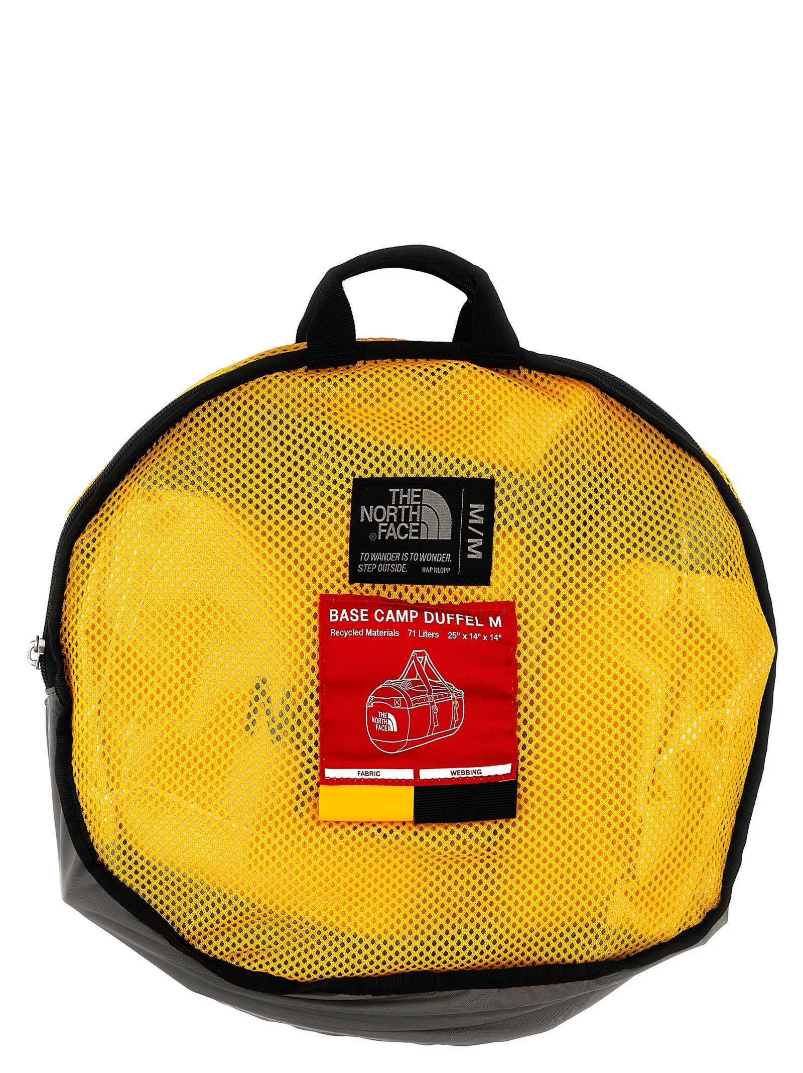 Base Camp Duffel M bag Yellow Recycled Polyester Backpacks