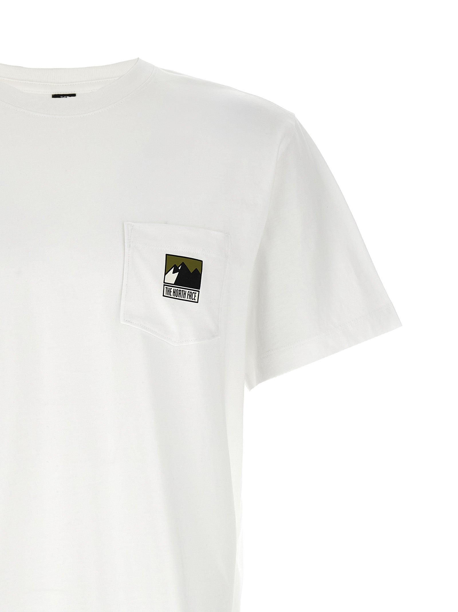 Mountain Logo T-shirt White Cotton