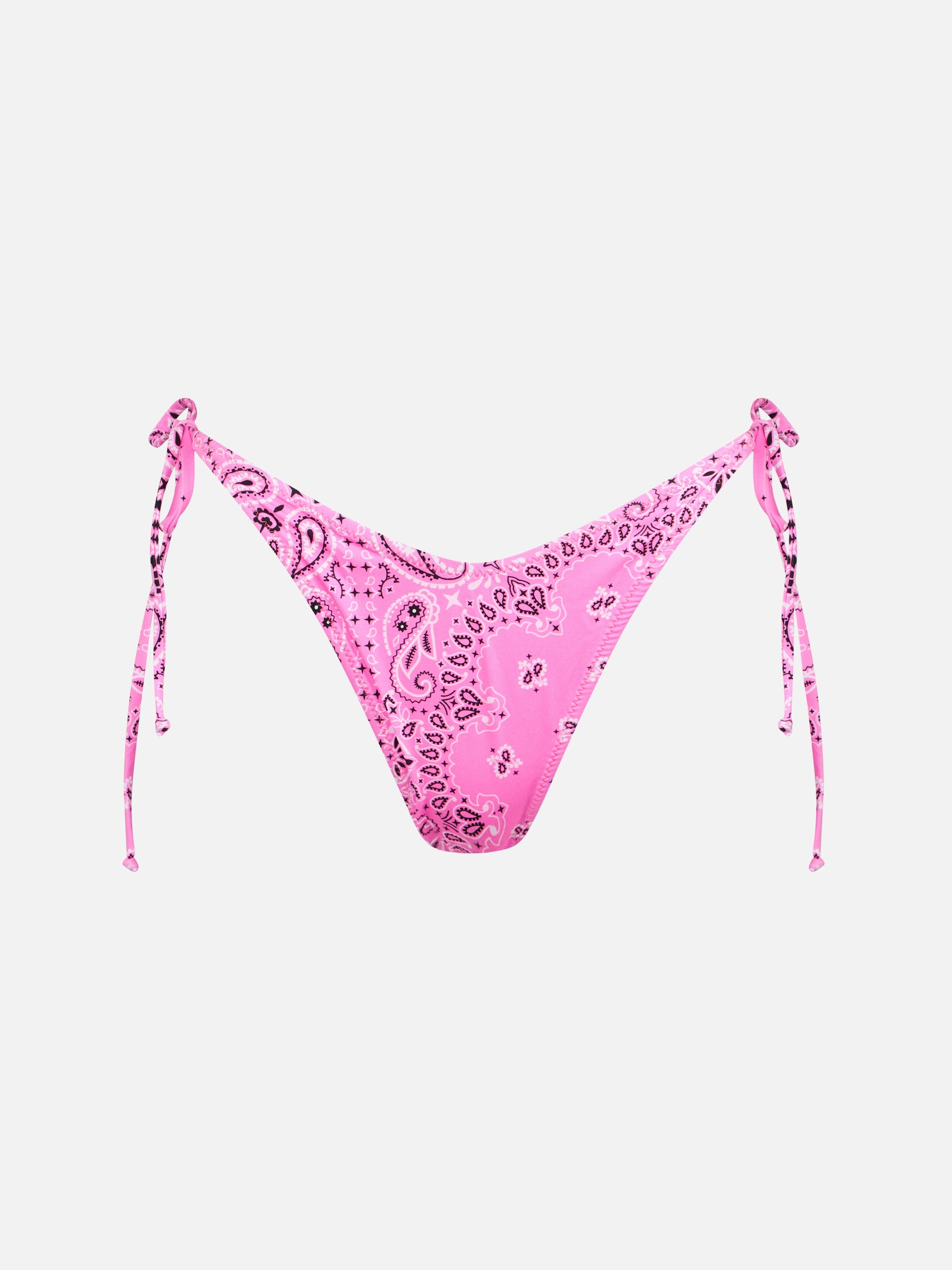 Norah Cheeky Swim Briefs With Bandana Print Rosa Fluo Bottom