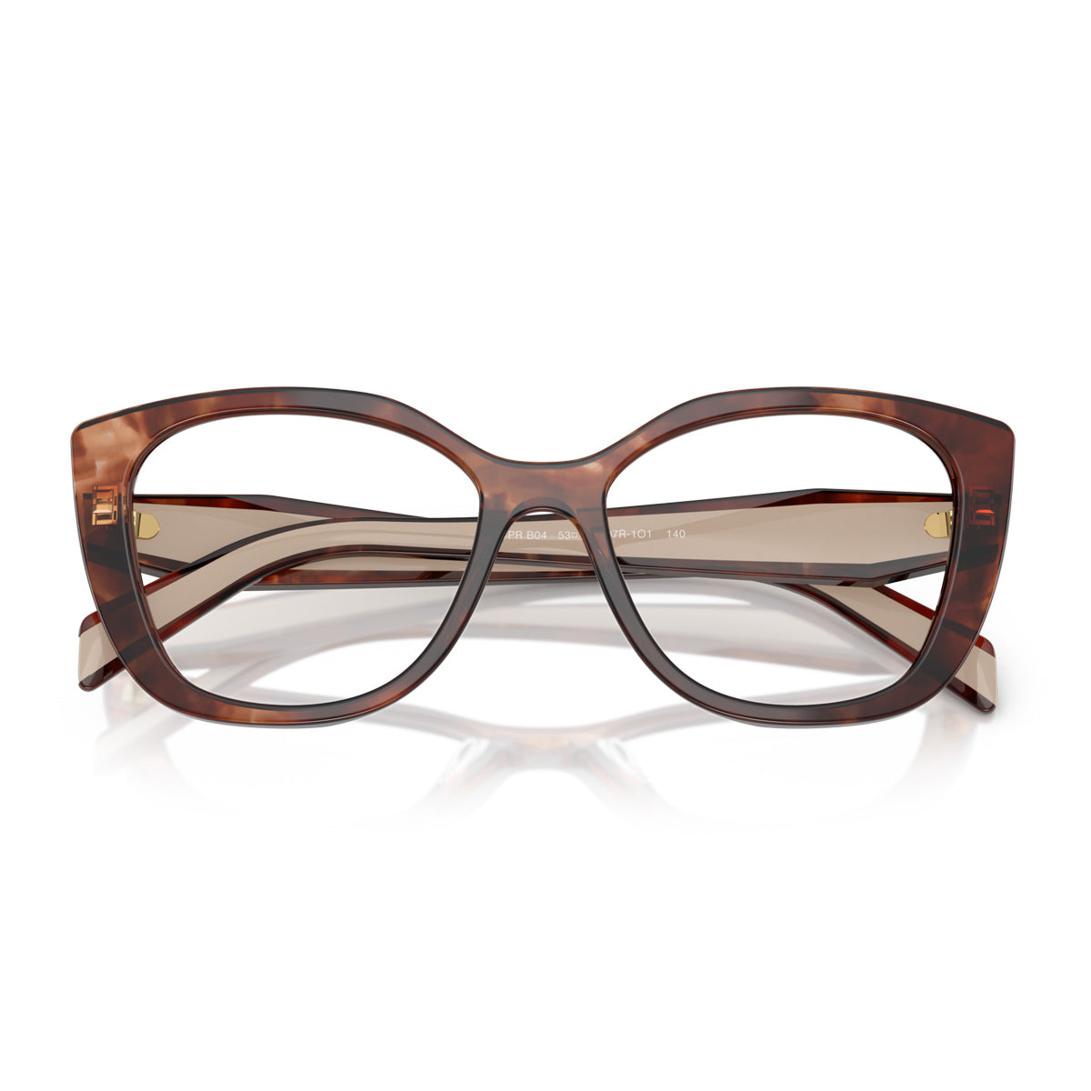 Prada PR B04V 07R1O1 Caramello Havana Marrone Acetate Occhiali Da Vista