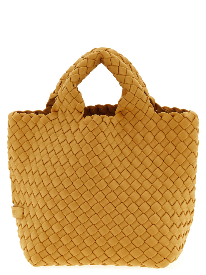 St. Barths Petit shopping bag Yellow Handwoven Neoprene Tote
