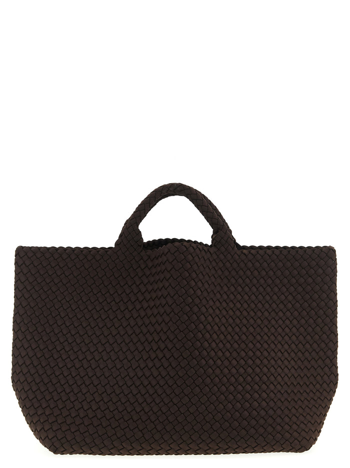 St. Barths Large shopping bag Brown Handwoven Neoprene Tote