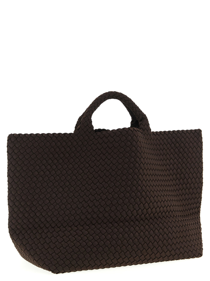 St. Barths Large shopping bag Brown Handwoven Neoprene Tote