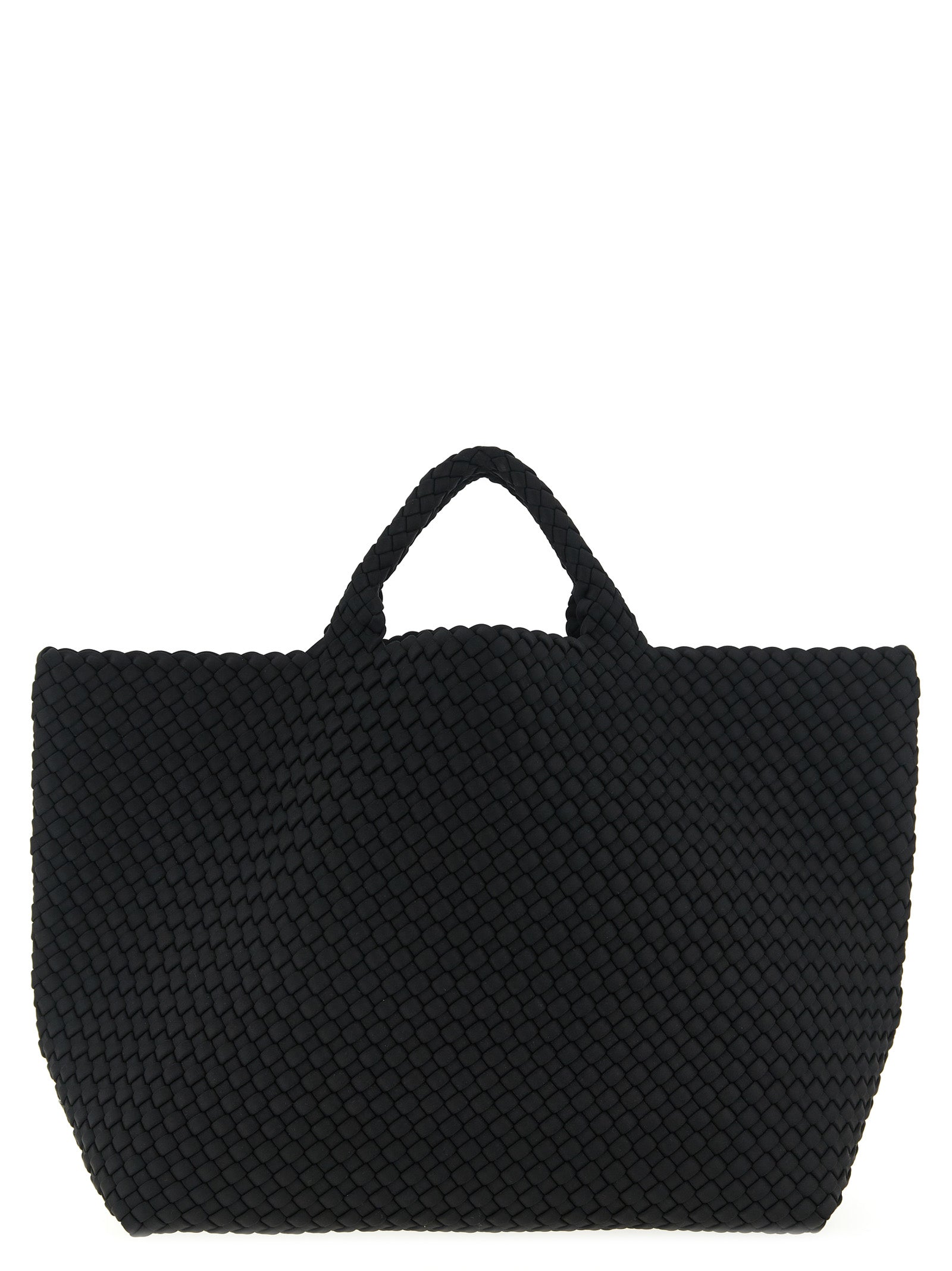 St. Barths Large shopping bag Black Handwoven Neoprene Tote