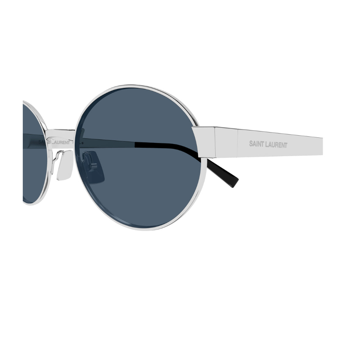 Saint Laurent SL 692 Linea Logo 006 Silver Blue Argento Metal Occhiali Da Sole