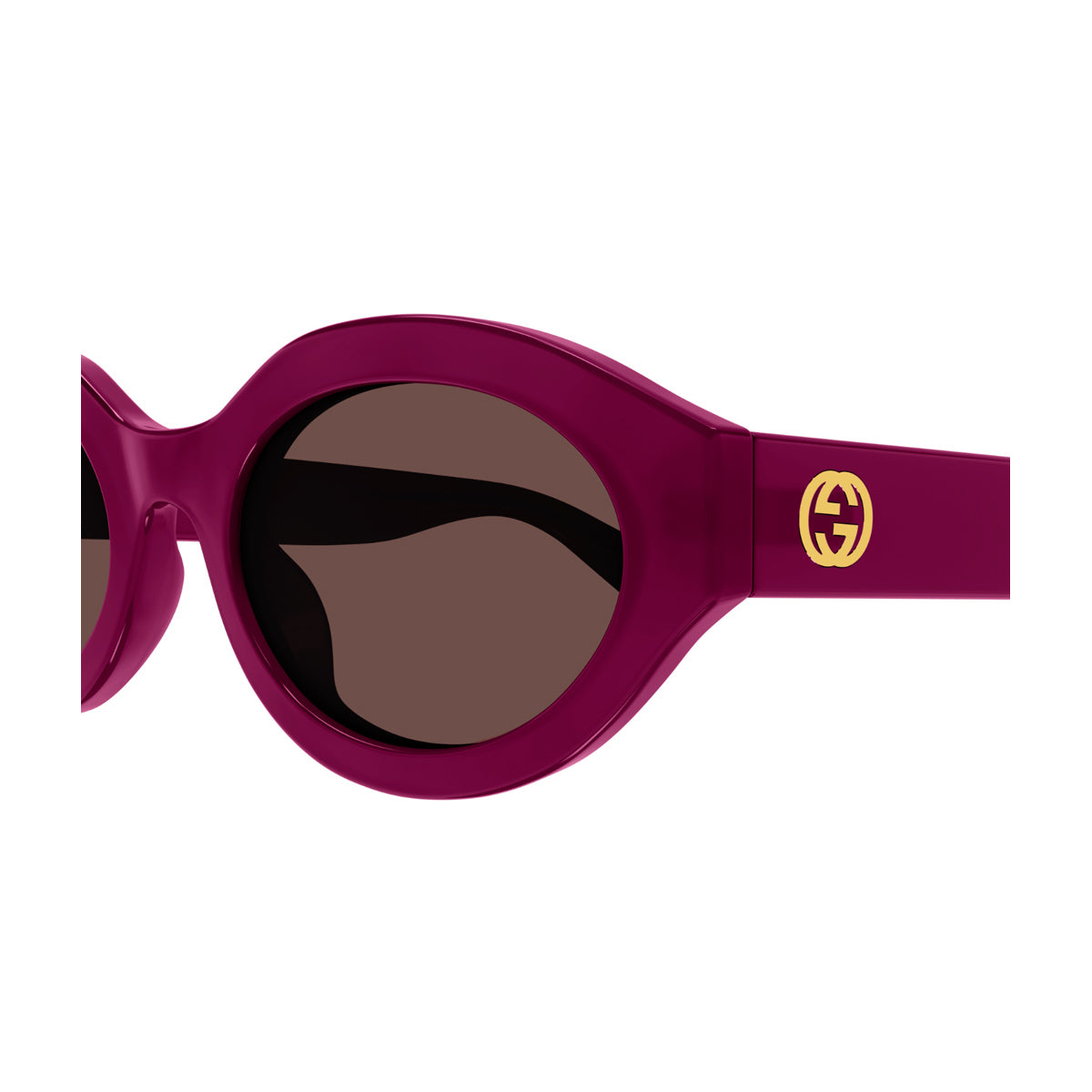 GG1579S LINE GG LOGO 004 fuchsia brown Rosso Injected Occhiali Sole