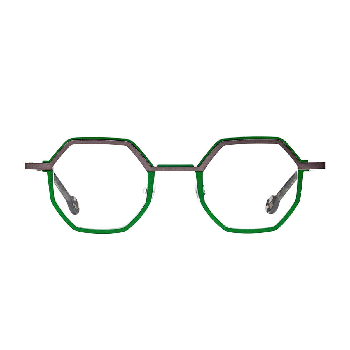 Matttew Doyenne 1661 Verde Grigio Satinato Titanium Occhiali Da Vista
