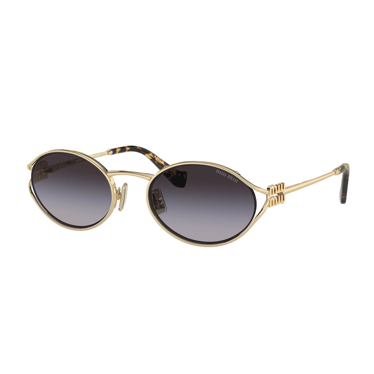 MiuMiu 0MU 52YS Miu Logo ZVN5D1 Gold Oro Metal Occhiali Da Sole