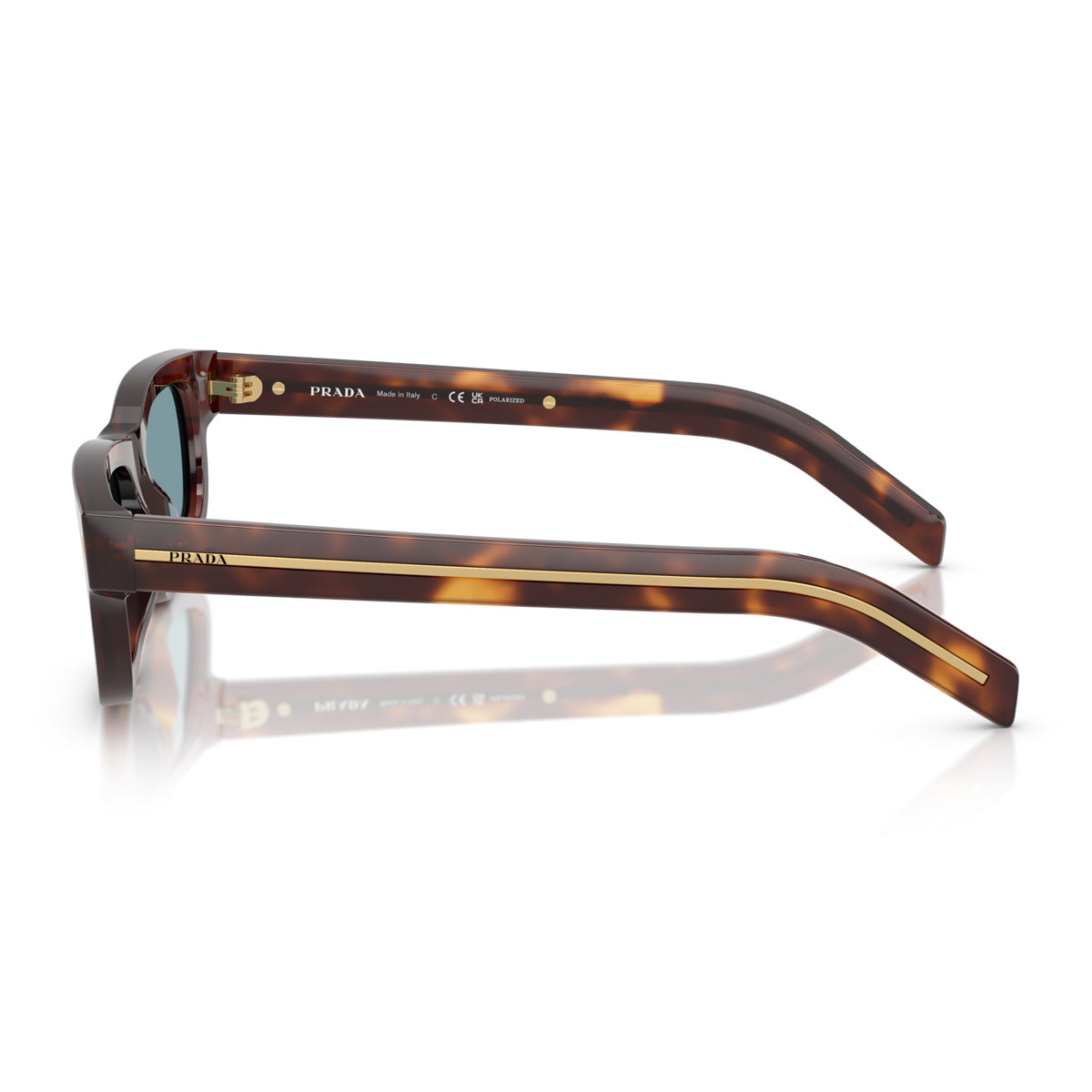 Prada PR B11S 15W04D Tartarugato Classico Marrone Acetate Occhiali Da Sole