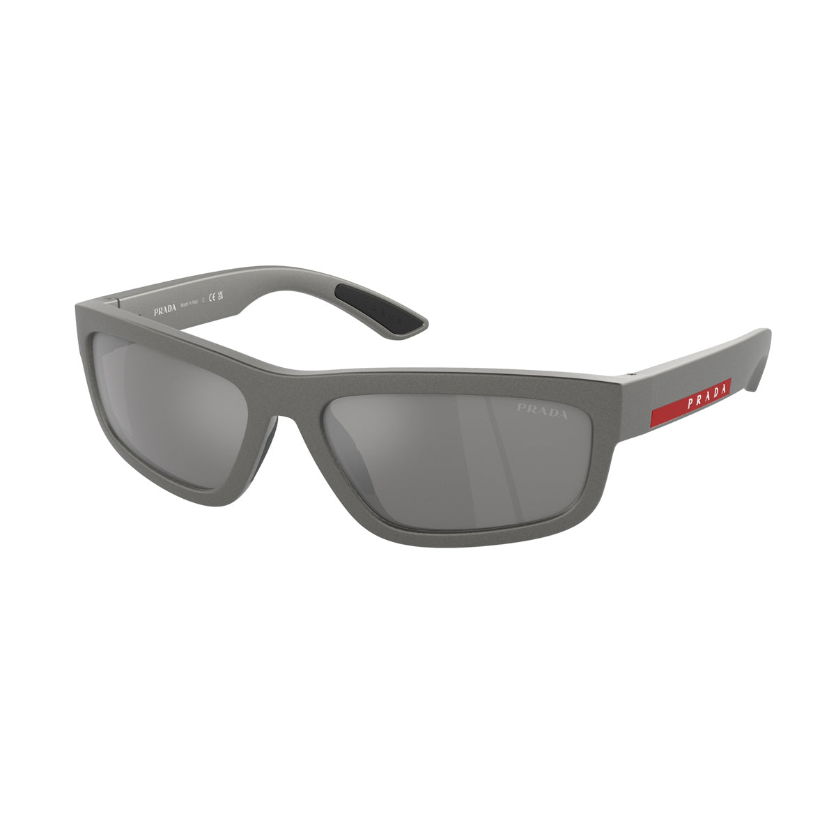 Prada Linea Rossa PS 05ZS 16X7W1 Grigio Metallizzato Injected Occhiali Da Sole