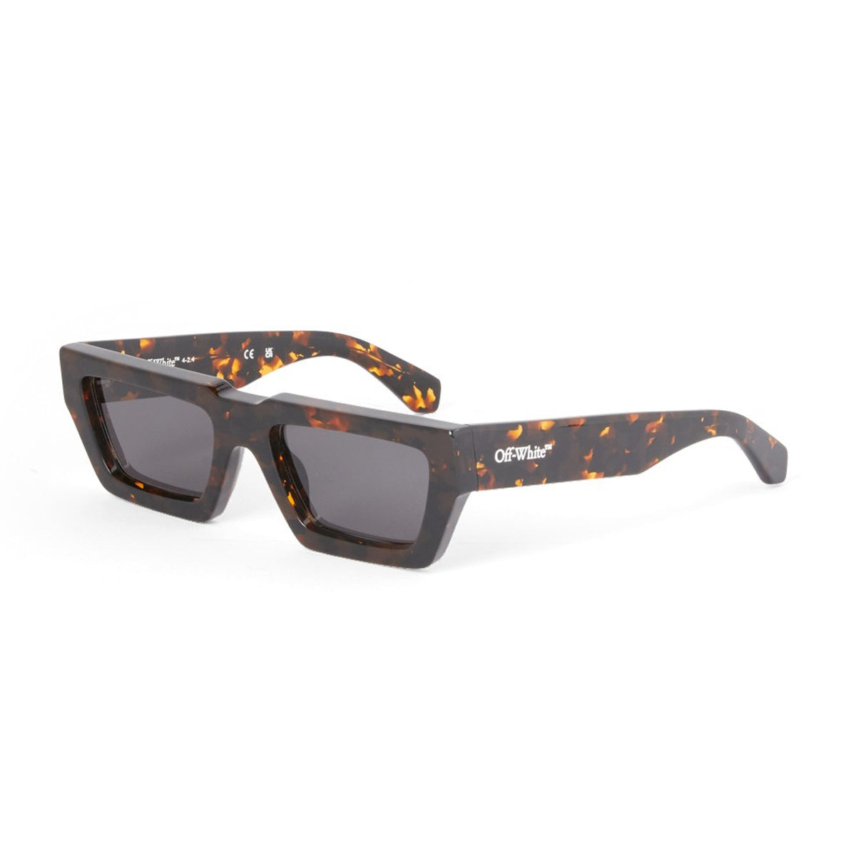 Off White OERI129 Manchester 6007 Havana Dark Grey Acetate Occhiali Da Sole