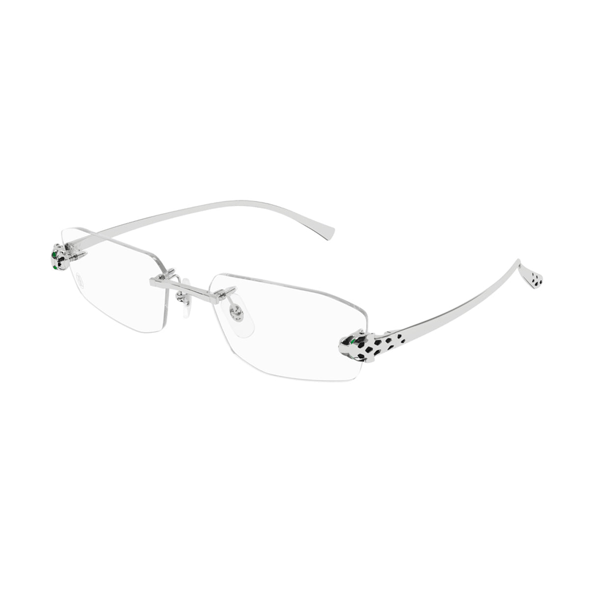 CT0494O PANTHÈRE DE CARTIER 002 Silver Argento Metal Occhiali Vista