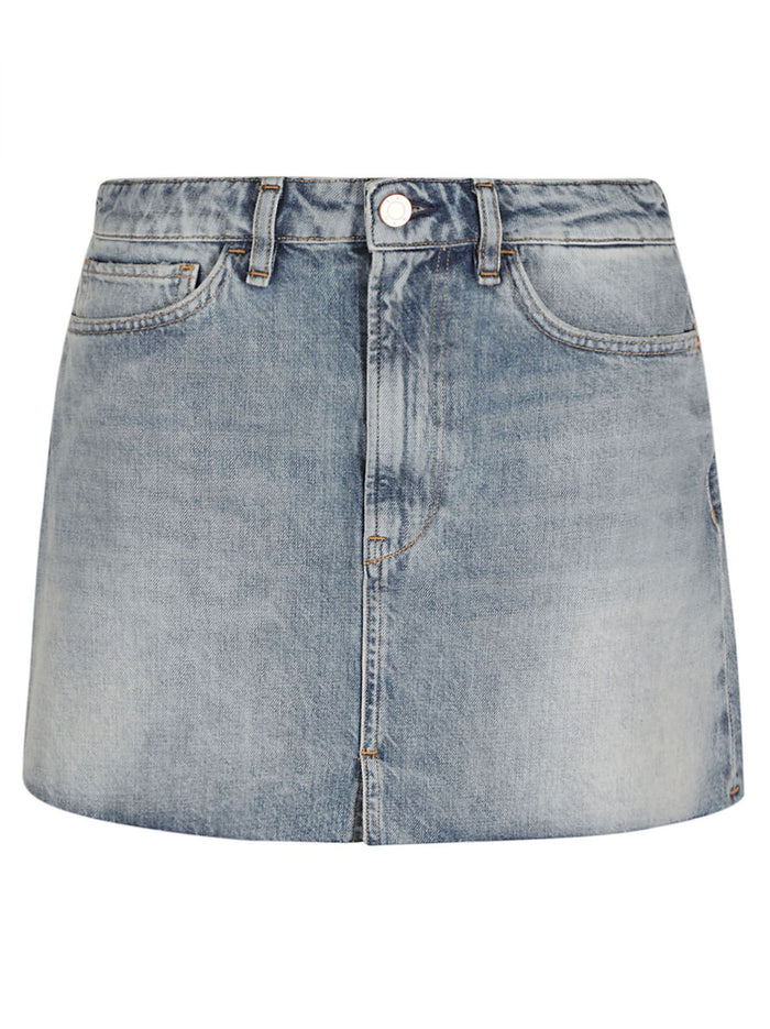 31-WS7B02-DR01RG Blu Cotton Gonna