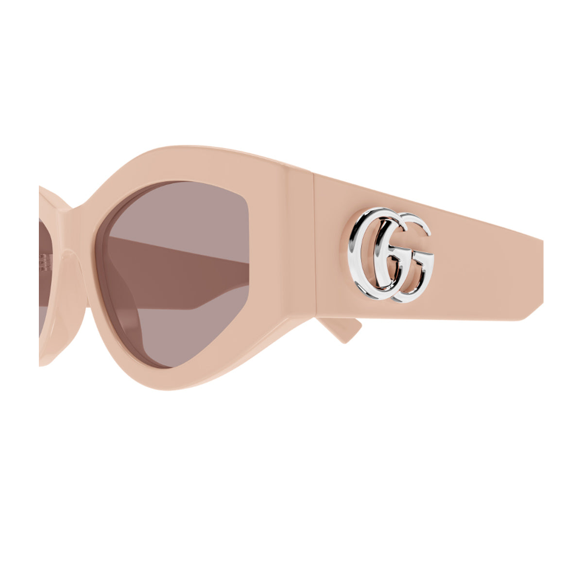 Gucci GG1951S Linea Emblem 005 Pink Brown Rosa Recycled Acetate Occhiali Da Sole